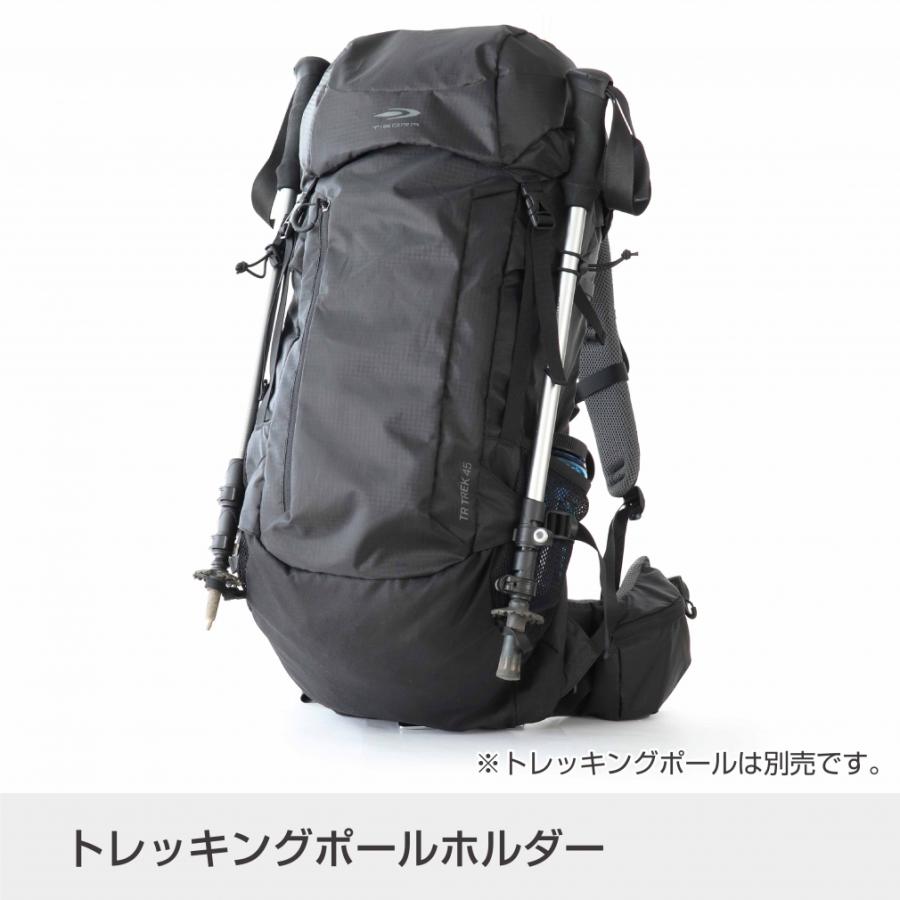 TIGORA（ティゴラ） トレッキングリュック 45L ブラック トレッキング