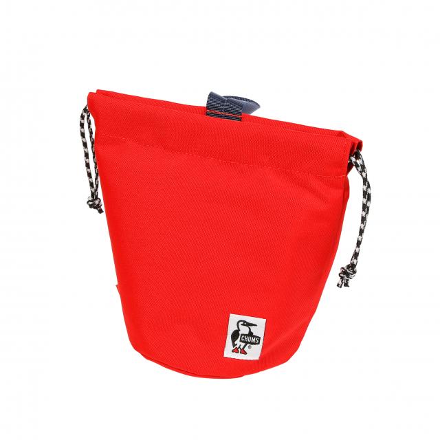 チャムス Recycle Stand Round Pouch Red CH603130 R001 トレッキング バッグ CHUMS
