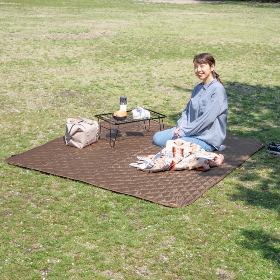 アルペンアウトドアーズ 撥水ラグM ブラウンカラー キャンプ レジャー