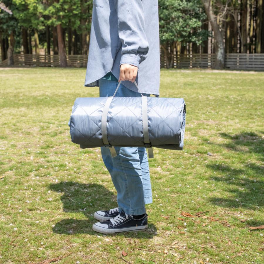 アルペンアウトドアーズ はっ水 ラグ グレーカラー キャンプ レジャー