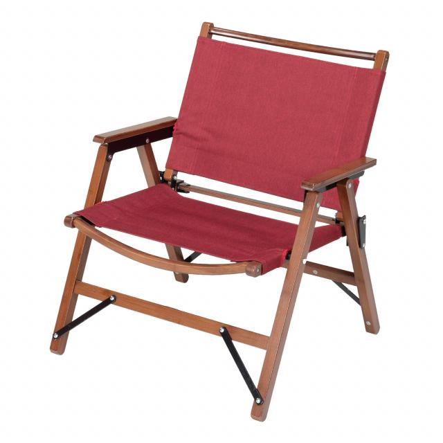 BUNDOK（バンドック） ロースタイルチェア BAMBOO レッド BD-114RD