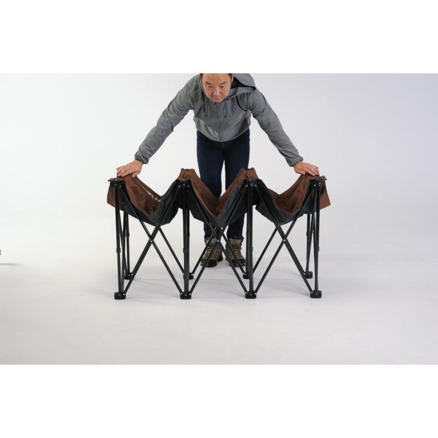 UNIFLAME（ユニフレーム） リラックスコット ブラウン×ブラック 680254