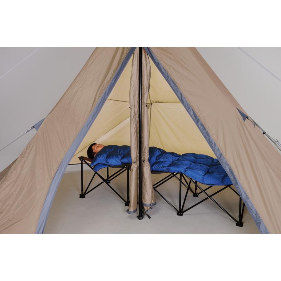 UNIFLAME（ユニフレーム） リラックスコット ブラウン×ブラック 680254