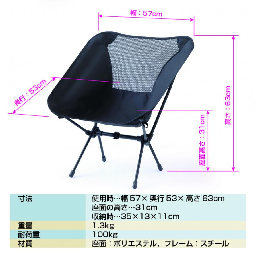 IGNIO イグニオ スチールフォールディングチェア 2脚セット IGNIO イグニオ スチールフォールディングチェア 2脚セット