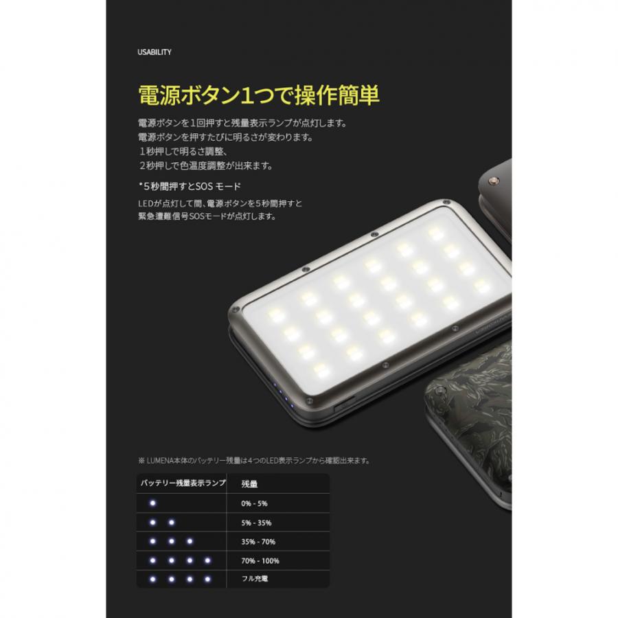 LUMENA（ルーメナー） LUMENA 2 LUMENA2BK キャンプ LEDランタン