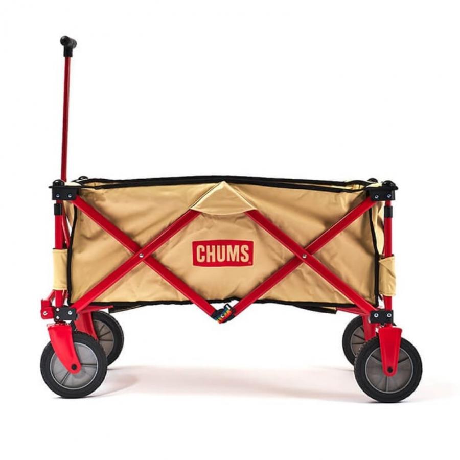 チャムス CHUMS Folding Wagon・Beige/Red CH62-1755 B044 キャンプ 