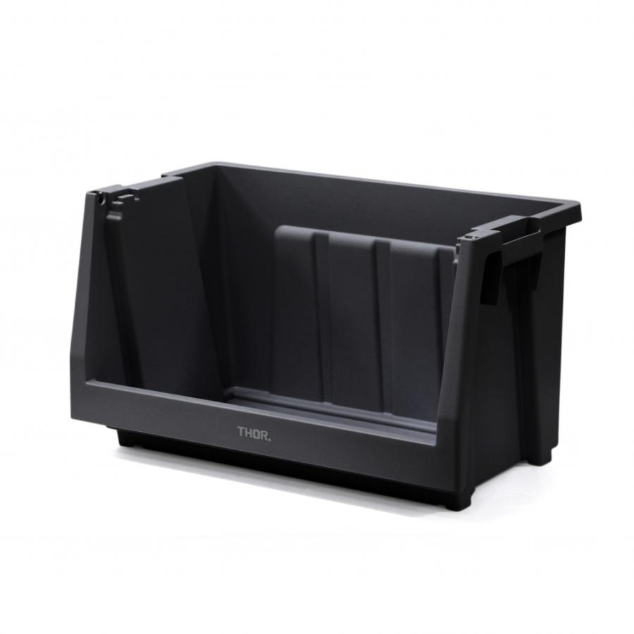 トラスト THOR スタッキングシェルフコンテナー50L 369650BLK BK