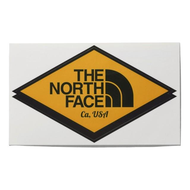 ノースフェイス 激安店舗 TNF Print 最前線の Sticker コーションイエロー NN31710 CY NORTH キャンプ FACE シール THE ステッカー 小物