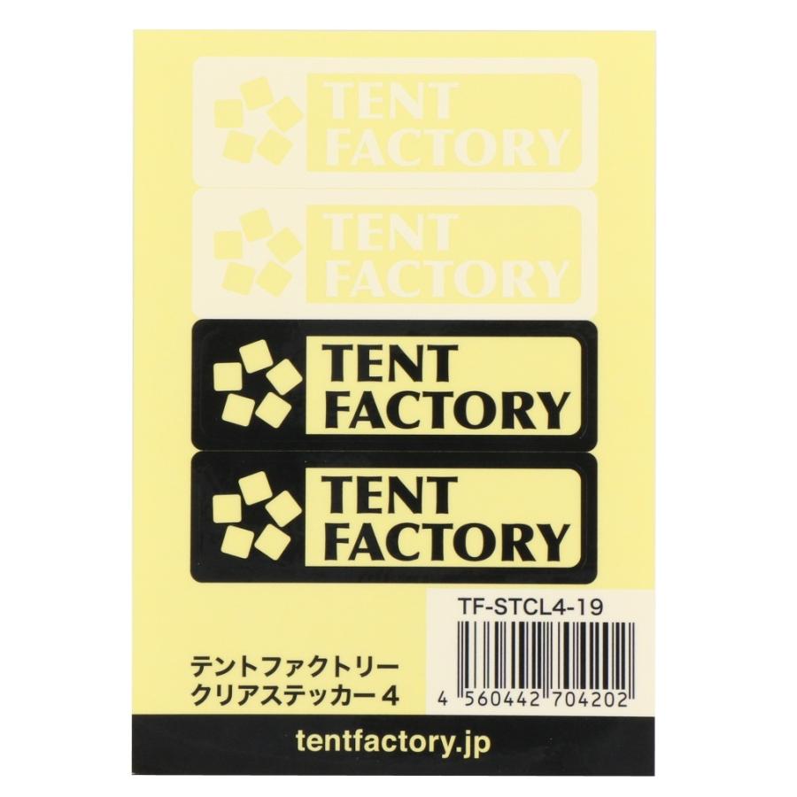 TENT FACTORY（テントファクトリー） クリアステッカー4 TF-STCL4-19