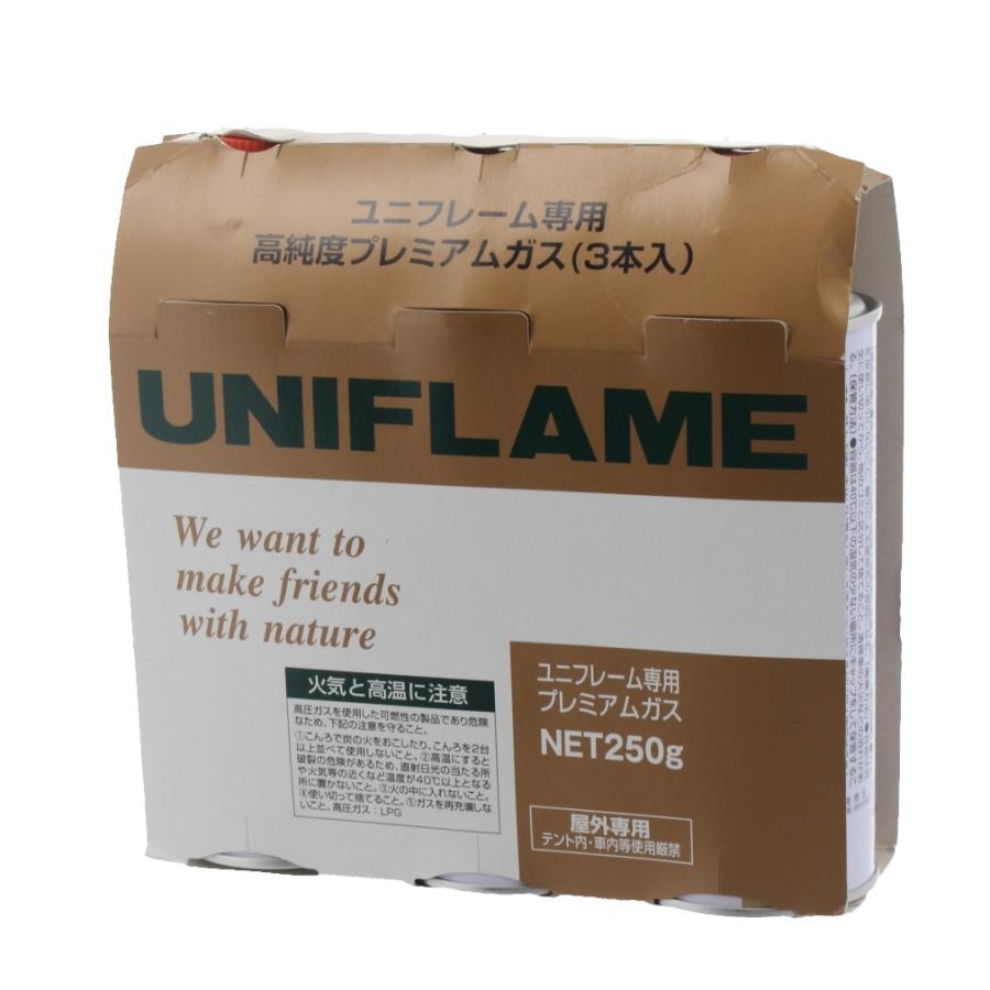 ユニフレーム プレミアムガス 3本 650042 キャンプ 燃料/電池 UNIFLAME｜alpen-group