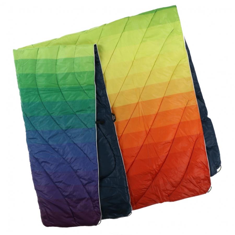 ランプル ORIGINAL PUFFY Blanket TPPBRF11 キャンプ ブランケット RAINBOW FADE Rumpl