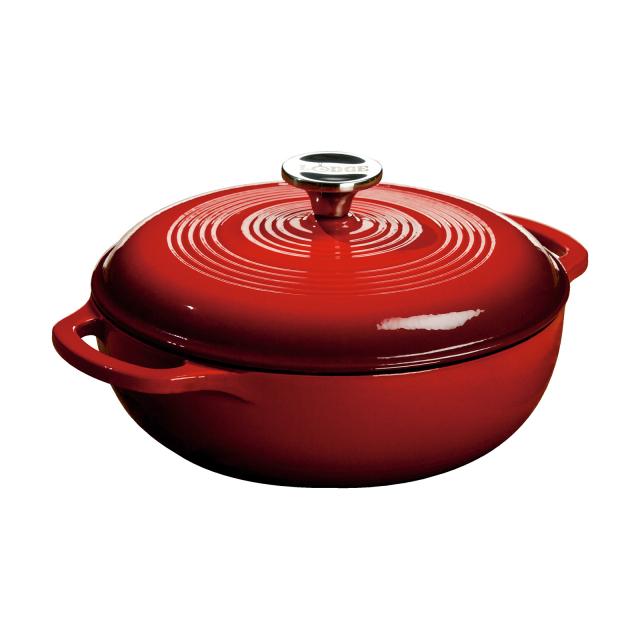 3QT キャセロール カラー ロッジ LODGE 新品未使用 LODGE | レッド3QT キャセロール カラー ロッジ 新品未使用】LODGE 調理器具