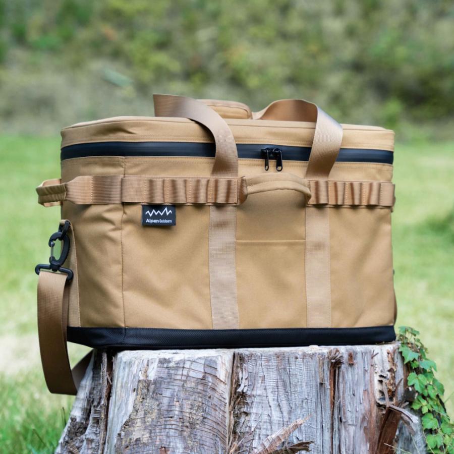  30ℓ Soft Cooler ソフトクーラー  タン アルペンアウトドアーズ 高保冷 ソフトクーラー 25L キャンプ : タン