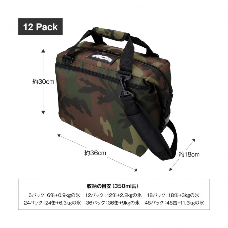 エーオークーラーズ 12パック キャンバス ソフトクーラー AO12