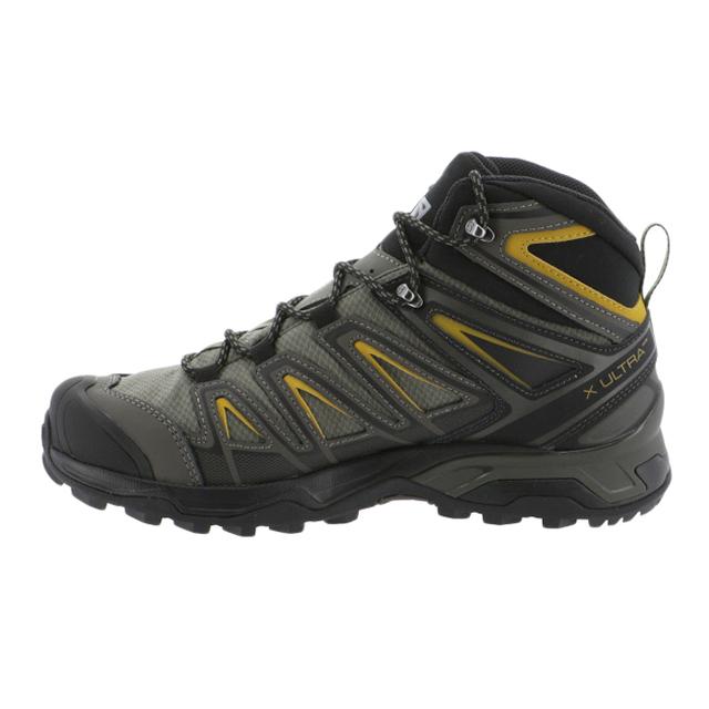 サロモン トレッキング シューズ X Ultra 3 Wide Mid Gtx L ブラックグリーン 25 Salomon アルペン Paypayモール店 通販 Paypayモール