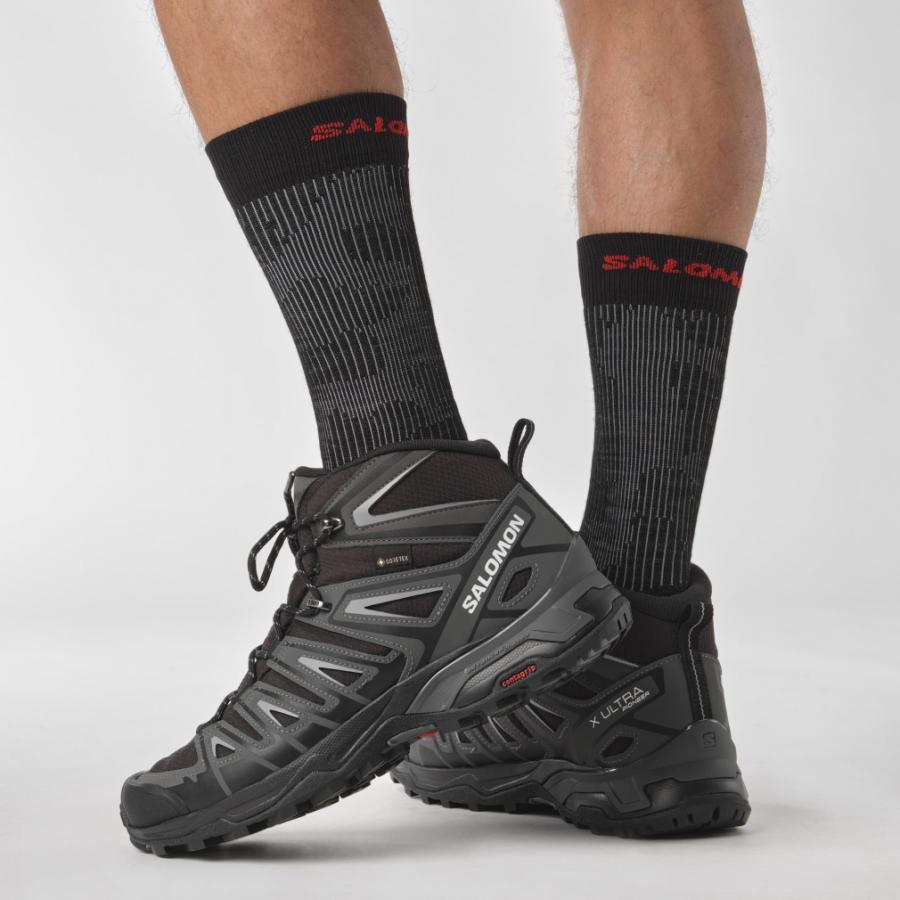 美品 サロモン スニーカー エックスウルトラ 防水 24cmトレッキングシューズ SALOMON（サロモン） エックスウルトラ パイオニア ミッド ゴアテック
