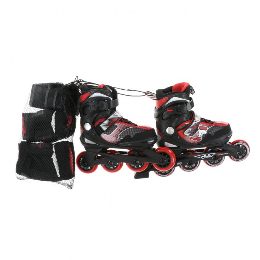 フィラ J-ONE COMBO 2 SET 010619160 ジュニア キッズ 子供 エクストリームスポーツ インラインスケート : black/red FILA|alpen-group|02