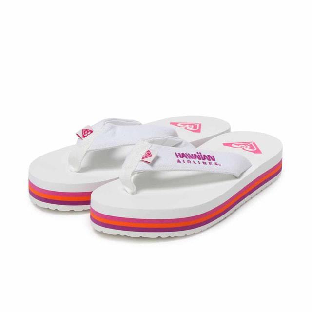 ROXY（ロキシー） × HAWAIIAN AIRLINES FLIP FLOP (RSD262201 WHT