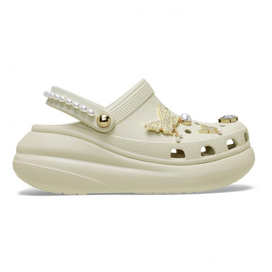 crocs（クロックス） Crush Butterfly Jewel Clog (211539-2Y2 Bone