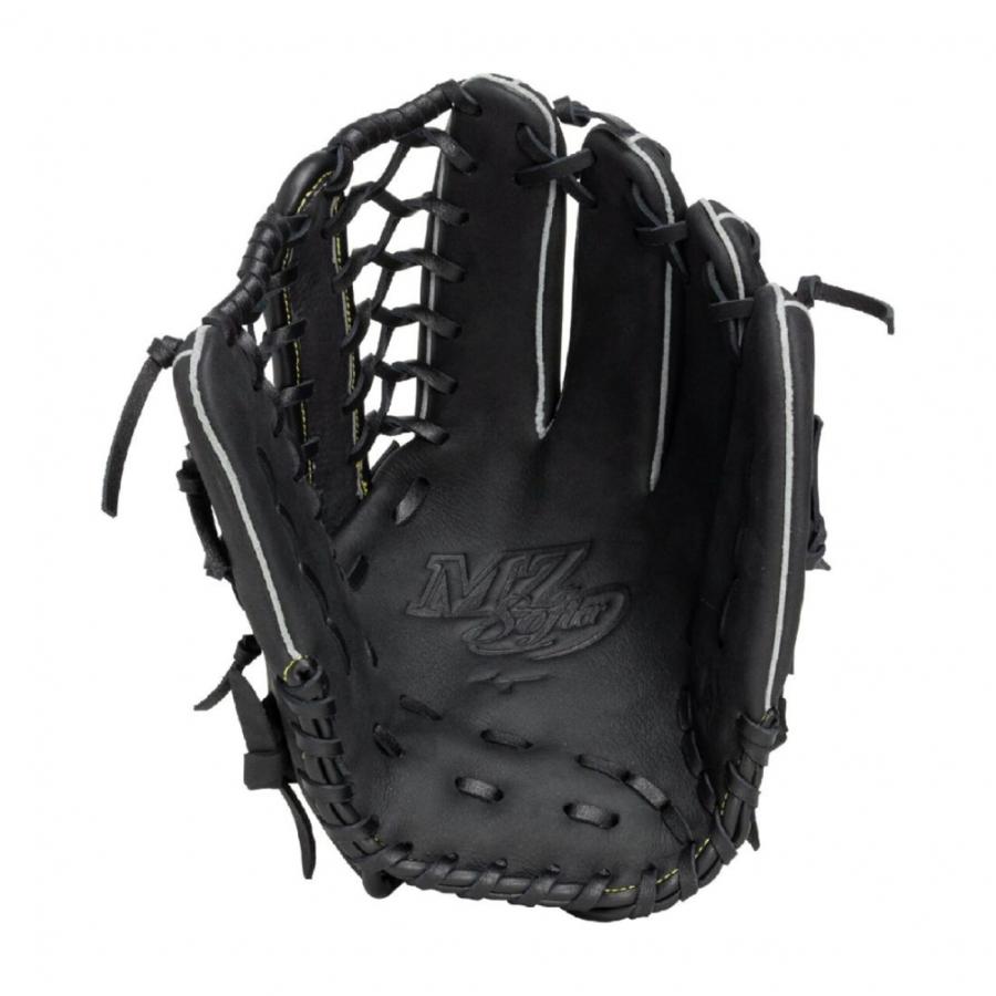 Mizuno 軟式野球用グローブ 黒　ピッチャー用 MIZUNO（ミズノ） 軟式用Mz Softerオールラウンド用 サイズ12