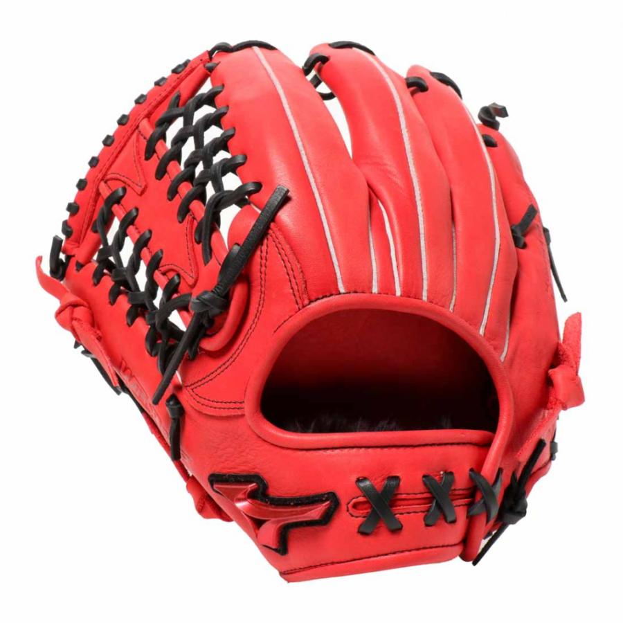 『MIZU PRO GRAB 軟式 外野 RED』 MIZU PRO GRAB 軟式 外野 RED』 軟式グローブ ⁄ ミズノ 外野手用 軟式