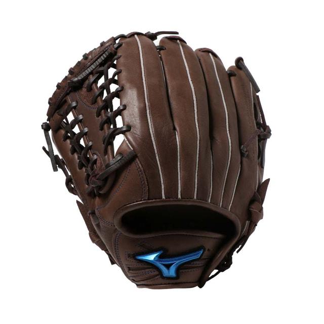 Mizuno ウィルドライブ　軟式野球グローブ 黒/茶 MIZUNO（ミズノ） 軟式用WILL DRIVE BLUE外野手向け サイズ14 左投用