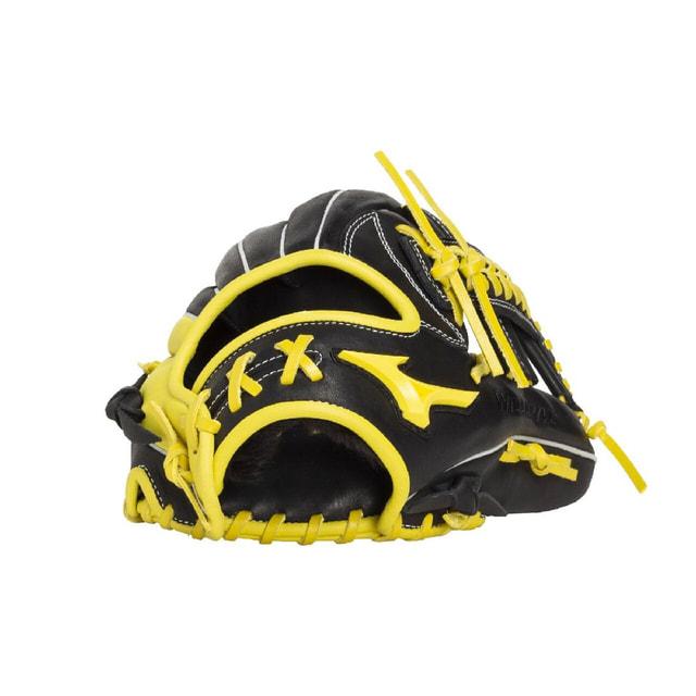 Mizuno BuwLeague WorldWin 2個セット 黒/黄 ビックM MIZUNO（ミズノ） ジュニア用WILL DRIVE MOVEオールラウンド用 サイズM