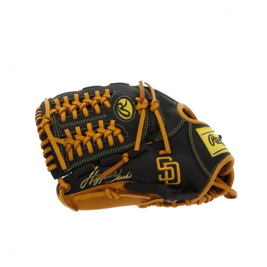 【限界値下】Rawlings 軟式グローブ 黒/黄　パドレスモデル 限界値下】Rawlings 軟式グローブ 黒/黄 パドレスモデル - メルカリ