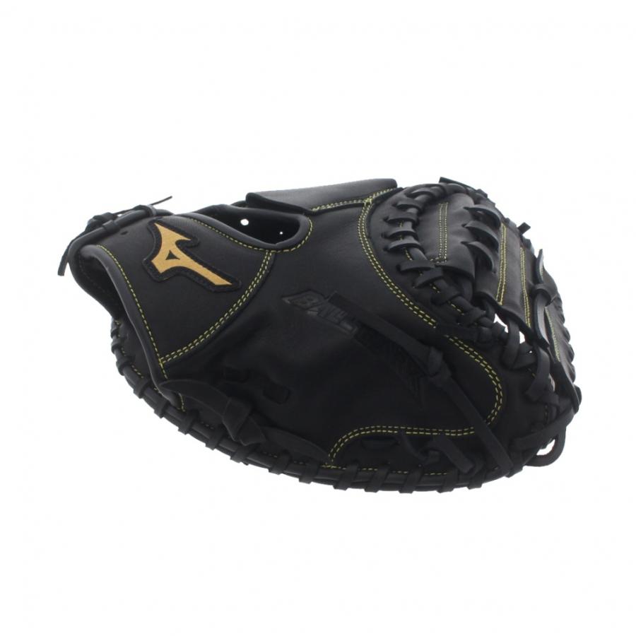 美品　MIZUNOミズノ　少年軟式用キャッチャーミット　左利き用　サウスポー　黒 MIZUNO（ミズノ） ジュニア軟式用BALL PARK捕手用 1AJCY33700 ジュニア