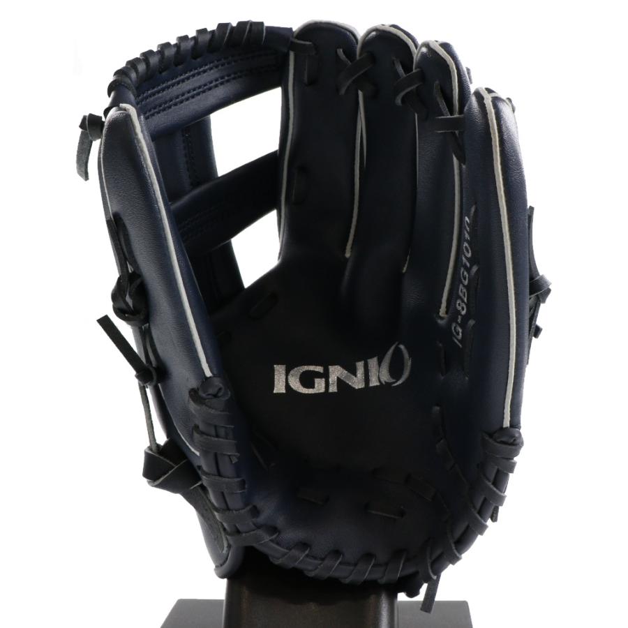 IGNIO（イグニオ） 軟式用 野球 野手用 グラブ ネイビー IG-8BG1010NV