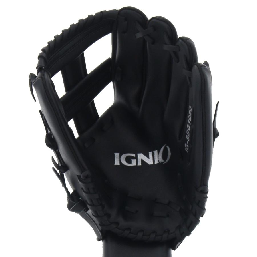 IGNIO（イグニオ） 一般 軟式用 野球 野手用グラブ ブラック IG