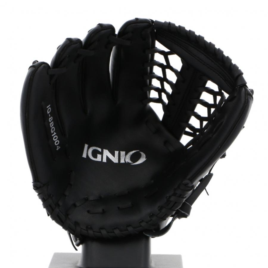 IGNIO（イグニオ） 軟式 レジャーグラブ 一般軟式 大人用 ブラック 左