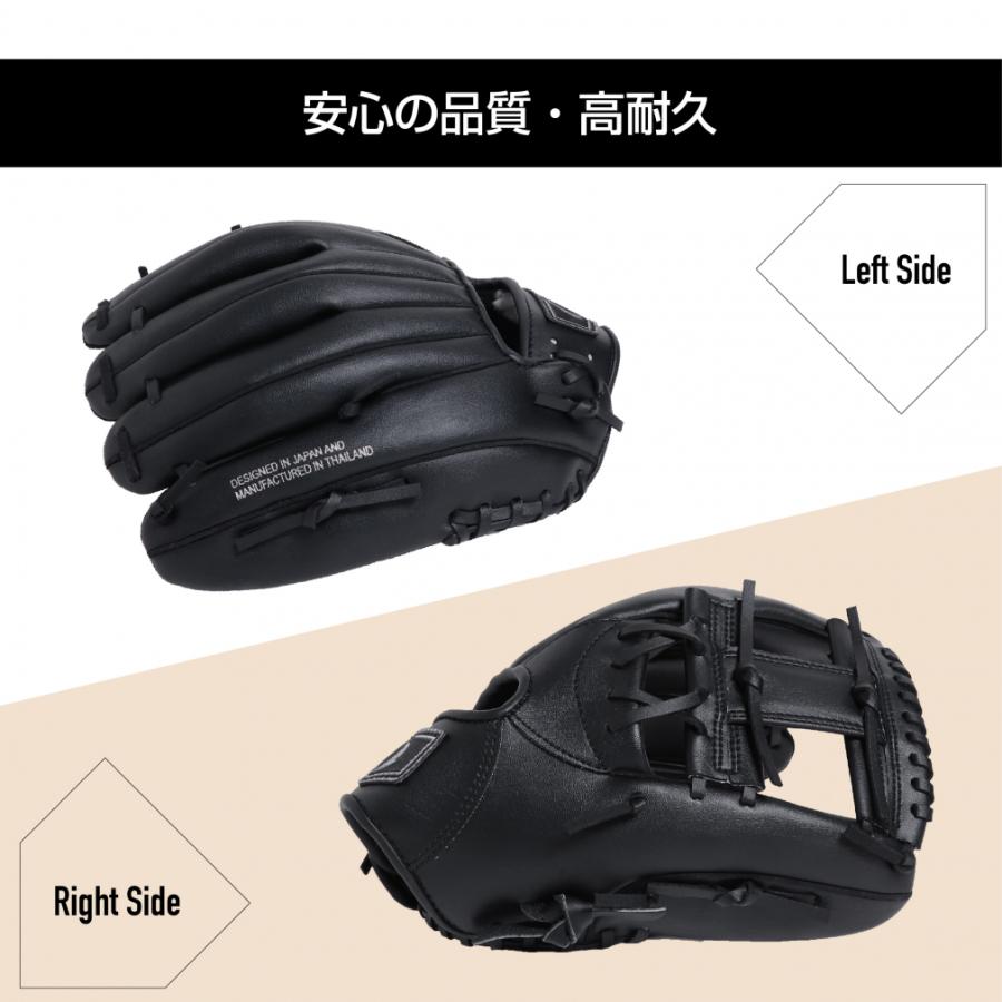 TIGORA（ティゴラ） 軟式 レジャーグラブ 一般軟式 大人用 ブラック TR