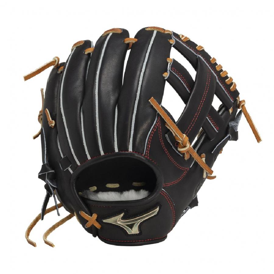 Mizuno 硬式グローブ 黒 MIZUNO ミズノ 硬式用グローバルエリートJF HselectionSIGNA 内