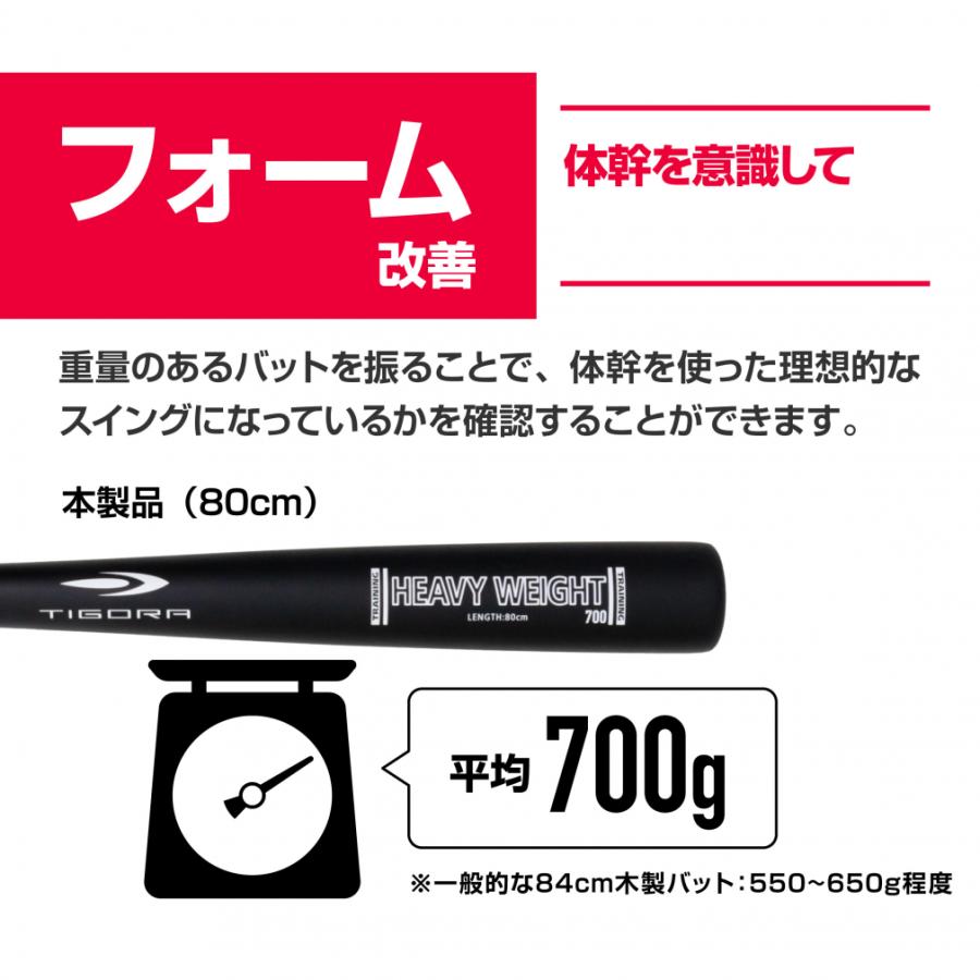 TIGORA（ティゴラ） トレーニングバット 重量バット 700g TR-8BG