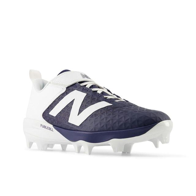 New Balance FuelCell スパイク ホワイト/ネイビー New Balance（ニューバランス） FuelCell 4040 PU MOLDED V8 PL4040N8