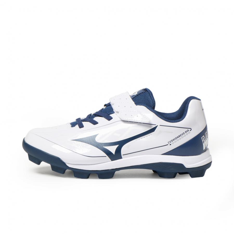Mizuno ハイカット スパイク 白/青 Mizuno ハイカット スパイク 白/青