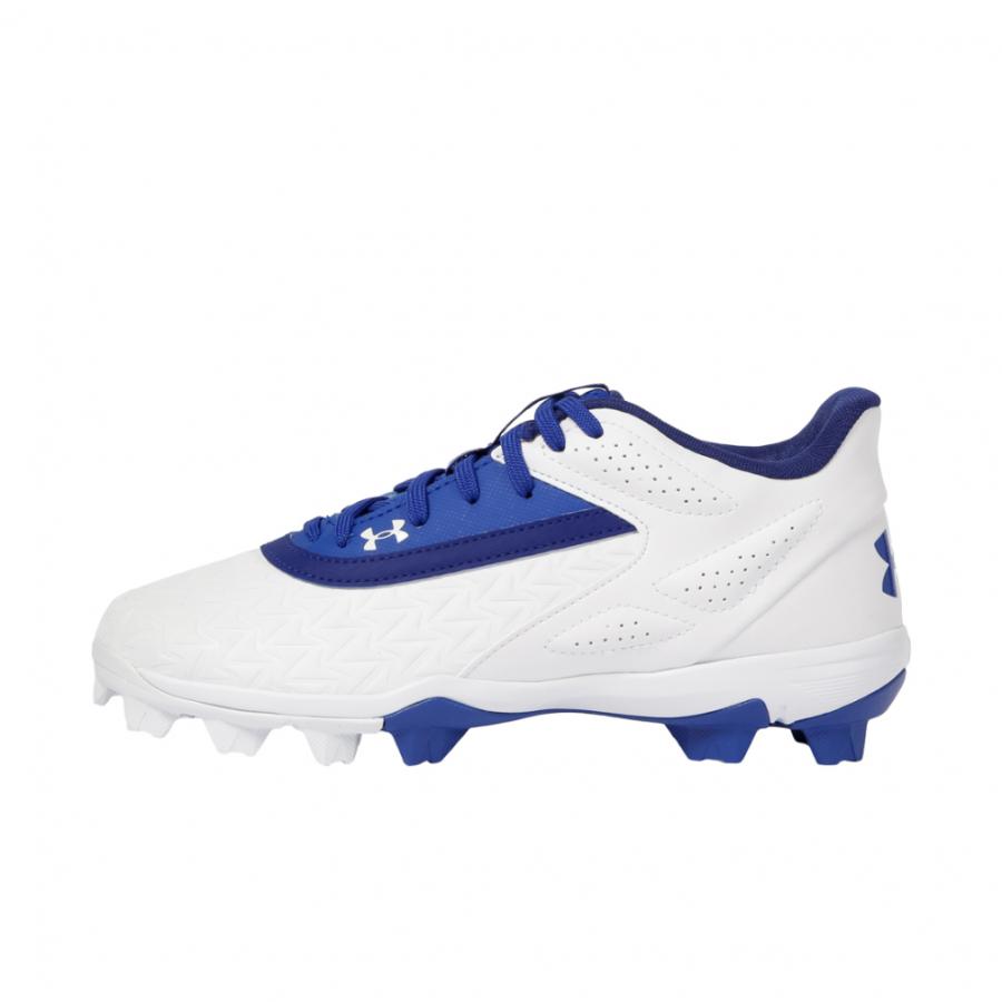 アンダーアーマー 野球 スパイク ホワイト ネイビー 白 紺 28㎝ ローカット UNDER ARMOUR（アンダーアーマー） UAリードオフ ロー ラバーモールド