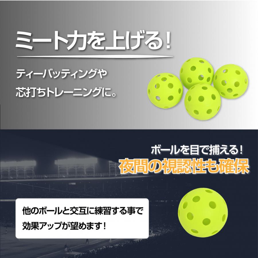 TIGORA（ティゴラ） 穴あきボール セーフティボール バッティング練習