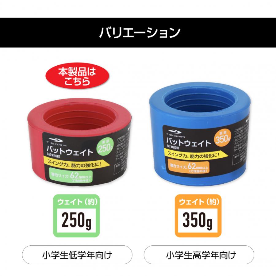 TIGORA（ティゴラ） バットウェイト 250g おもり トレーニング 自主