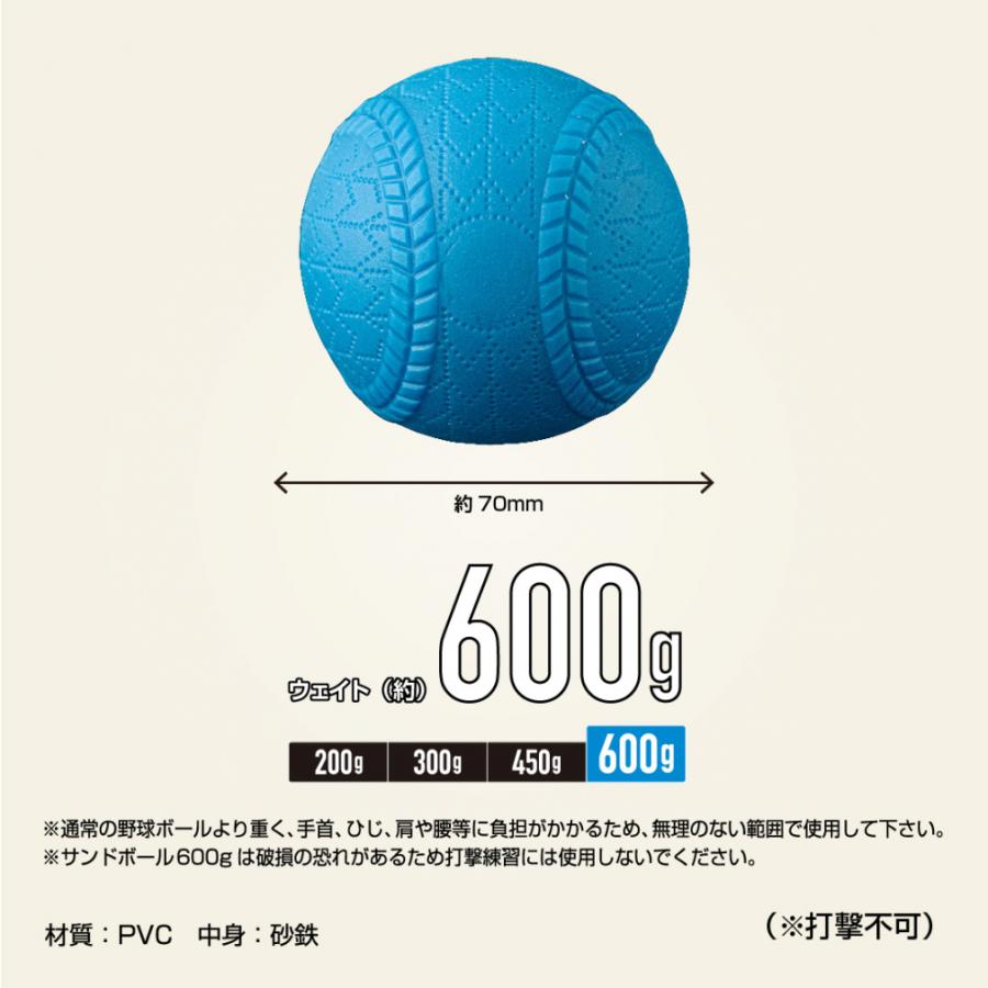 TIGORA ティゴラ サンドボール 600g 野球練習 ウェイトトレーニング 