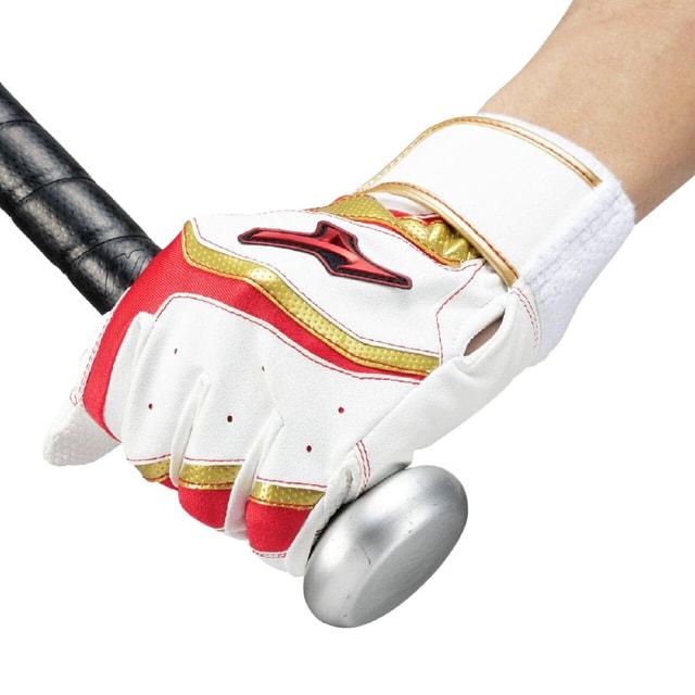 MIZUNO（ミズノ） 野球 バッティング用手袋 ウィルドライブ レッド