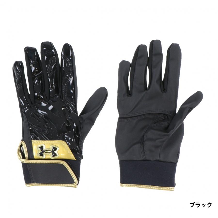[アンダーアーマー] 野球グローブ UA UNDENIABLE PRO BATTING GLOVES メンズ Black Gold Gold LGサイズ アンダーアーマー] UA UNDENIABLE PRO BATTING GLOVES Black Gold Gold