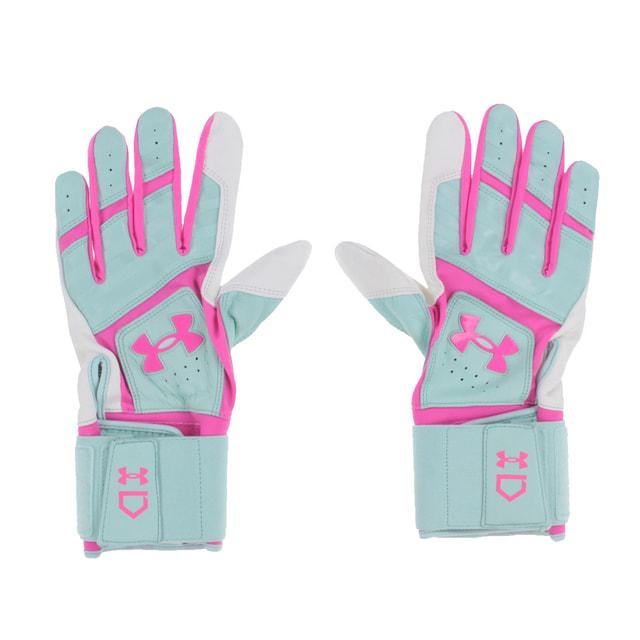 UNDER ARMOUR　アンダーアーマー　軟式　グローブ ブルー　ピンク　野球 UNDER ARMOUR（アンダーアーマー） UAヤード10 ロング カフ