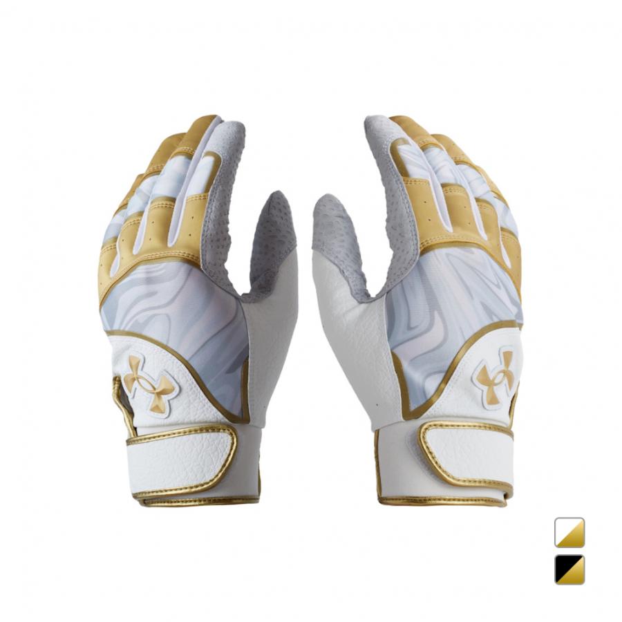 [アンダーアーマー] グローブ UAアンディナイアブル プロ バッティンググローブ(両手用) メンズ 1378246 Midnight Navy Gold Gold LGサイズ UNDER ARMOUR（アンダーアーマー） 野球 バッティング用手袋 UA
