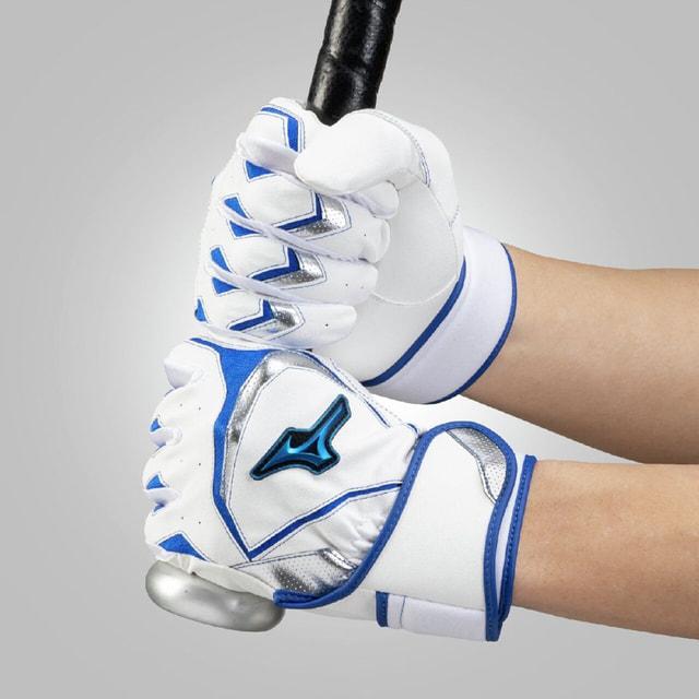 MIZUNO（ミズノ） 野球 バッティング用手袋 ウィルドライブ ブルー