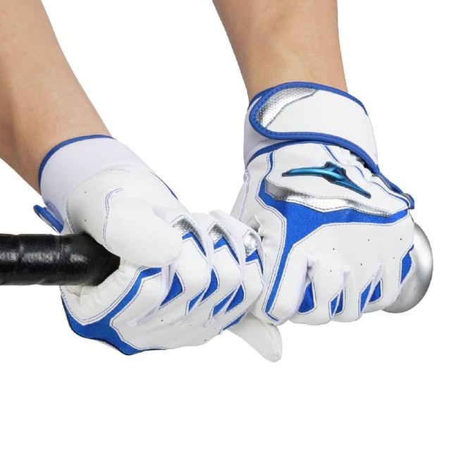 MIZUNO（ミズノ） 野球 バッティング用手袋 ウィルドライブ ブルー