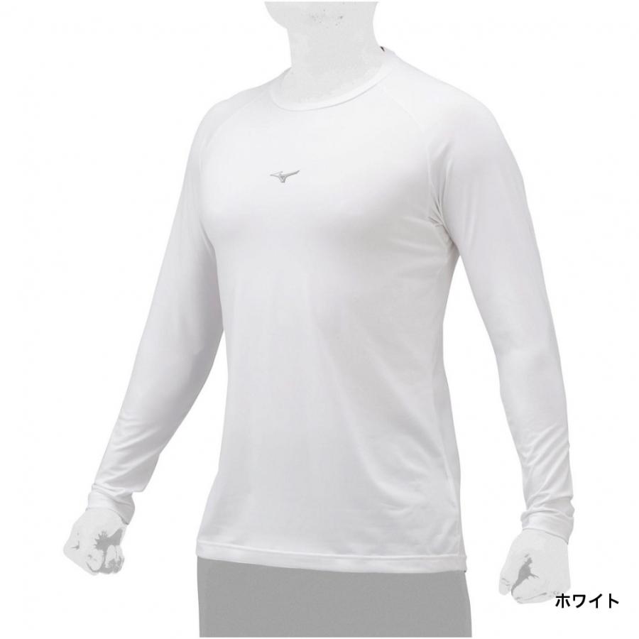 アノネノネ 浴衣 パーカー ホワイト MIZUNO ミズノ メンズ 野球 ローネック長袖アンダーシャツ