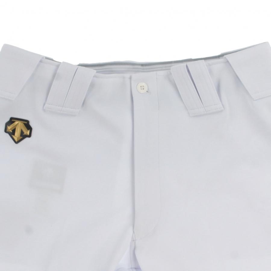 DESCENTE ホワイト スリムフィットパンツ M マンシングウェア Munsingwear 神白パンツ -デサントストア-DESCENTE