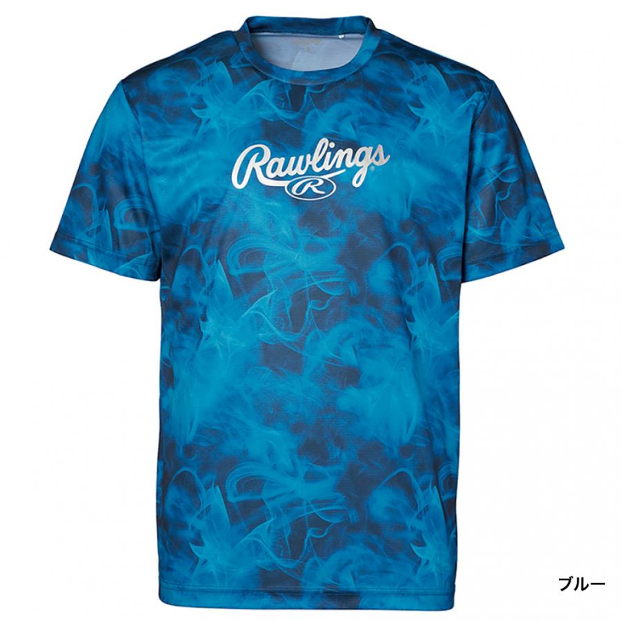 ローリングス メンズ 野球 半袖Tシャツ ゴーストスモークグラフィック Tシャツ AST14S02 Rawlings｜alpen-group｜05